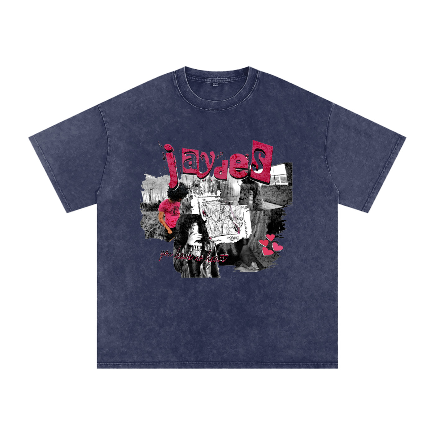 Snow Washed Oversized Cotton T-Shirt