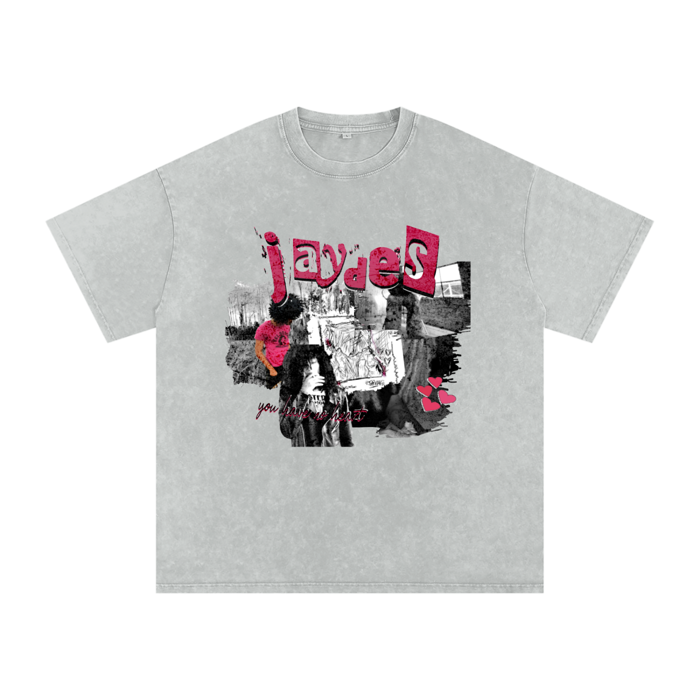 Snow Washed Oversized Cotton T-Shirt